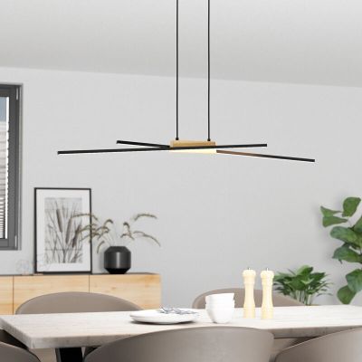 Aluminiowa nowoczesna lampa wisząca czarna, Leintje, 13W, 3000K LED