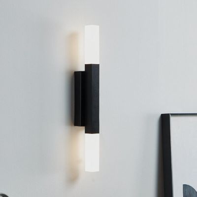 Aluminiowy nowoczesny oświetlenie lustra czarny, Yolande, 5,5W, 3000K LED, IP44