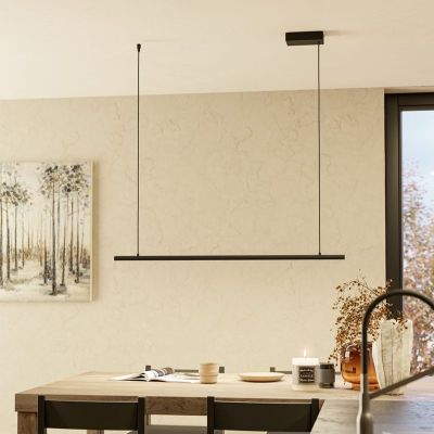 Aluminiowa design lampa wisząca czarna, Flatron, 20W, RGBW LED, z pilot
