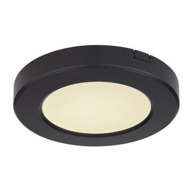 Plastikowy plafon sufitowy czarny, Cage, 6W, regulowany kolor LED