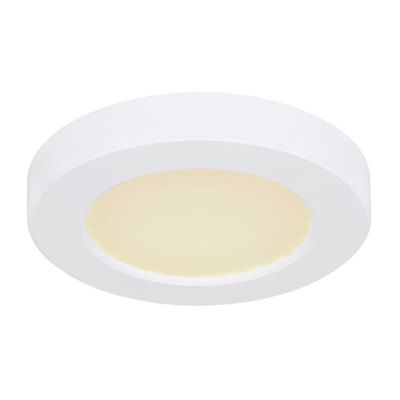 Plastikowy plafon sufitowy biały, Cage, 6W, regulowany kolor LED