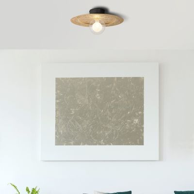 Metalowa klasyczna lampa sufitowa czarna, Rimke