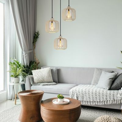 Metalowa industrialna lampa wisząca brązowa, Abubakar