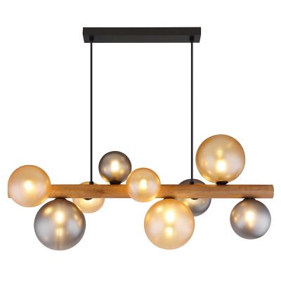 Szklana design lampa wisząca wielokolorowa, Melinda