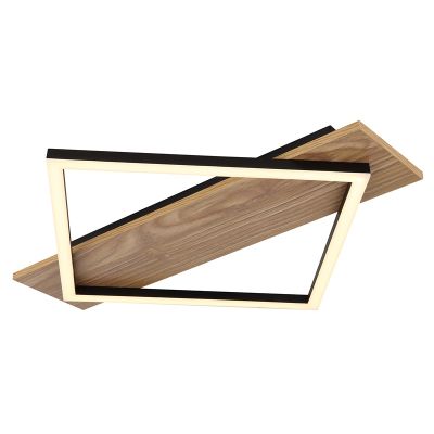 Metalowa design lampa sufitowa czarna, Beniamino, 18W, 3000K LED