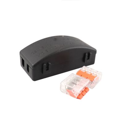 Czarne złącze kablowe IP20 maksymalnie 3 x 2,5 mm