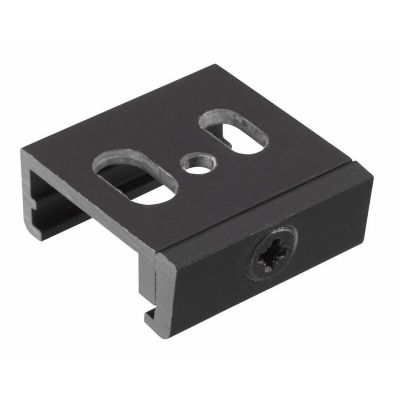 Czarny wspornik sufitowy, 3-fazowy