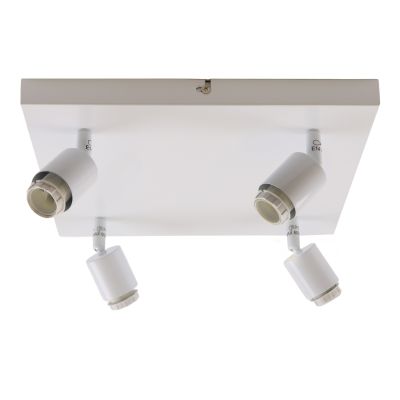 Aluminiowa rozeta do lamp biała, Rika