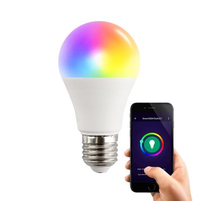 Inteligentna żarówka LED E27 Wifi, wszystkie kolory i ciepła biel