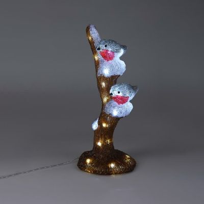 Lampki LED rudziki na gałęzi, do użytku wewnątrz i na zewnątrz