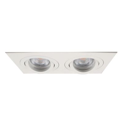 Aluminiowa oprawa sufitowa wpuszczana biała, Heido
