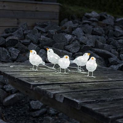 5 ptaków LED, do użytku wewnątrz i na zewnątrz