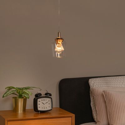 Przezroczysta lampa wisząca nowoczesna, Berliane, 4W, 2700K LED