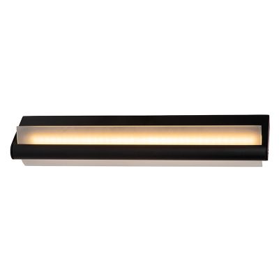 Czarny kinkiet łazienkowy nowoczesny, Wanda, 15W, 3000K LED, IP44