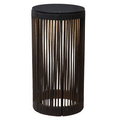 Czarna lampa stojąca akumulatorowa nowoczesna, Pingi, 3W, 3000K LED, IP44, ściemniana w 3 krokach