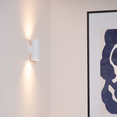 Biały kinkiet up down nowoczesny, Bondi