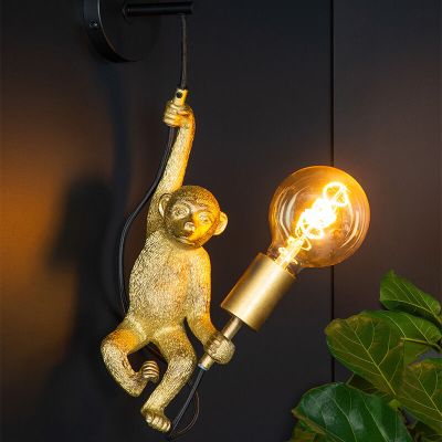 Czarny kinkiet retro, Extravaganza Chimp