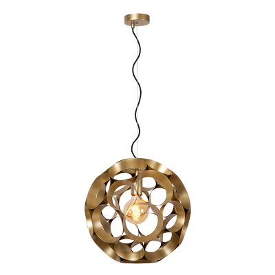Złota lampa wisząca nowoczesna, Hannelore