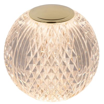 Przezroczysta lampa stołowa nowoczesna, Cintra, 2W, 2700K LED, ściemniana w 3 krokach