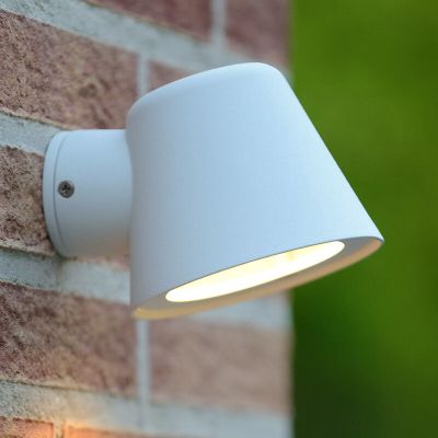 Biała lampa zewnętrzna nowoczesna, Dingo, IP44