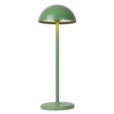 Zielona lampa stołowa ogrodowa retro, Joy, 1,5W, 3000K LED, IP54, z dotykowy ściemniacz
