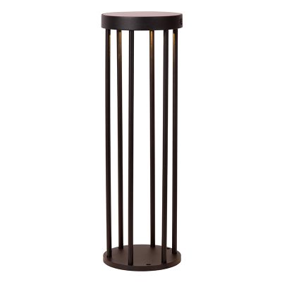 Czarna lampa podłogowa zewnętrzna solarna nowoczesna, Jackson, 2W, 2700K LED, IP65, ściemniana w 3 krokach