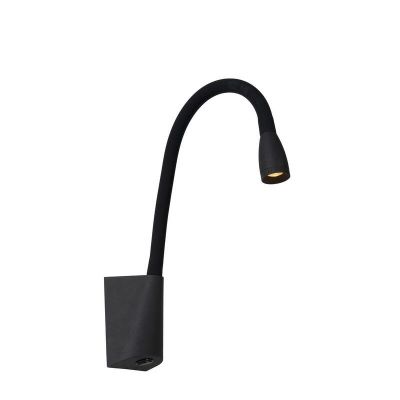 Czarny kinkiet nowoczesny, Galen, 3W, 3000K LED, z przełącznik