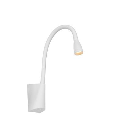 Biały kinkiet nowoczesny, Galen, 3W, 3000K LED, z przełącznik