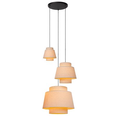 Beżowa lampa wisząca rustykalna, Tribute