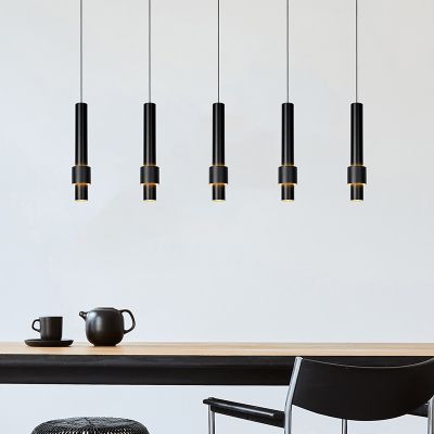 Czarna lampa wisząca nowoczesna, Margary, 4,2W, 2700K LED