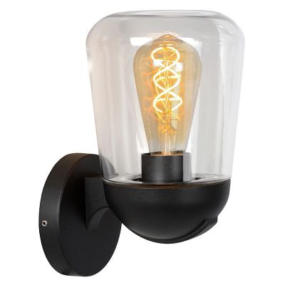 Czarna lampa zewnętrzna klasyczna, Tulsa, IP44