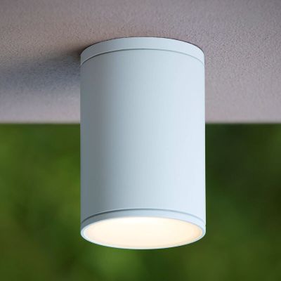 Biała lampa zewnętrzna nowoczesna, Tubix, IP54