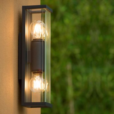 Antracytowa lampa zewnętrzna nowoczesna, Claire, IP54