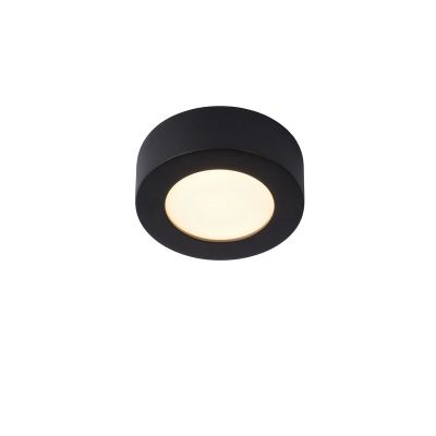 Czarny plafon sufitowy nowoczesny, Brice, 8W, 3000K LED, IP44