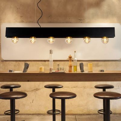 Czarna lampa wisząca industrialna, Surtus