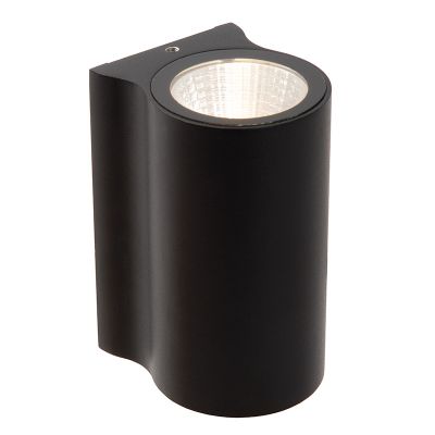 Czarna lampa zewnętrzna nowoczesna, Akra, 6W, 3000K LED, IP54