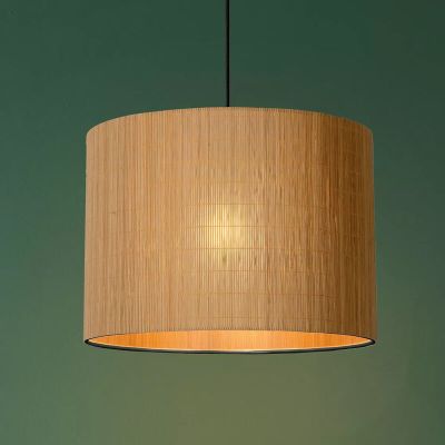 Rattanowa lampa wisząca brązowa, Magius