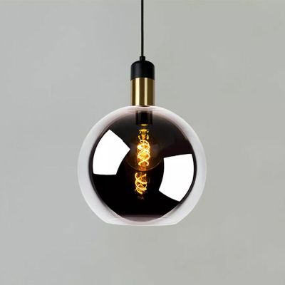 Szara lampa wisząca vintage, Julius