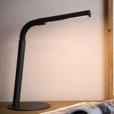 Czarna lampa biurkowa nowoczesna, Gilly, 3W, 2700K LED, z przełącznik