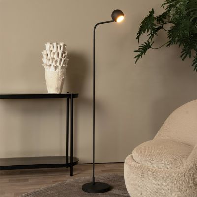 Czarna lampa stojąca akumulatorowa nowoczesna, Comet, 3W, 2700K LED, z dotykowy ściemniacz