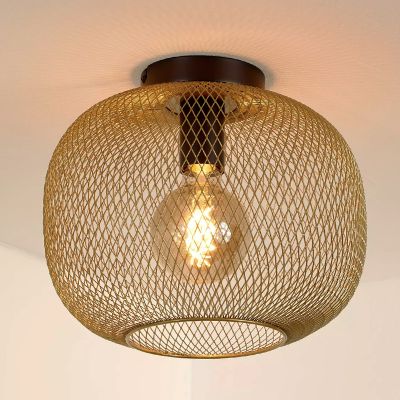 Złoty plafon sufitowy vintage, Mesh