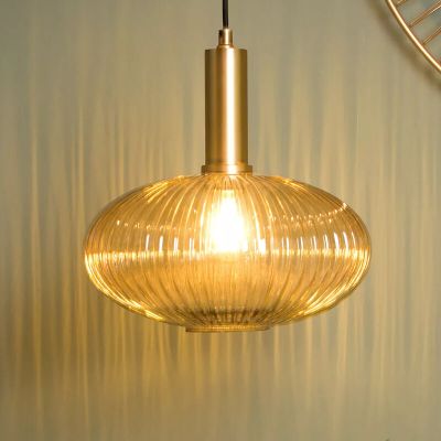 Bursztynowa lampa wisząca retro, Maloto