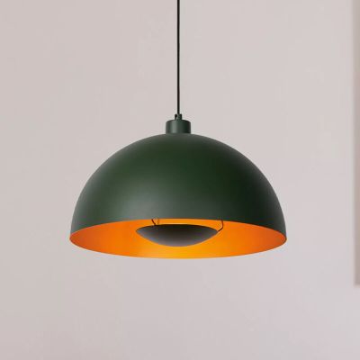 Zielona lampa wisząca nowoczesna, Siemon