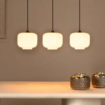 Biała lampa wisząca retro, Medine