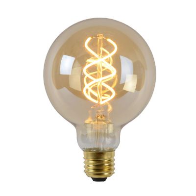 Ściemnialna żarówka LED E27 z żarówką G95, bardzo ciepła biel, 5 Watt