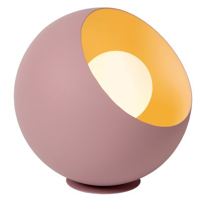 Różowa lampa stołowa nowoczesna, Doredos, z przełącznik