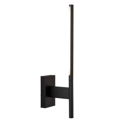 Czarny kinkiet nowoczesny, Finan, 6W, 2700K LED