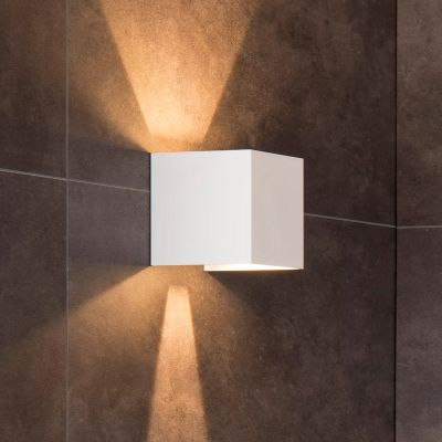 Biały kinkiet up down nowoczesny, Axi, 6W, 2700K LED, IP54