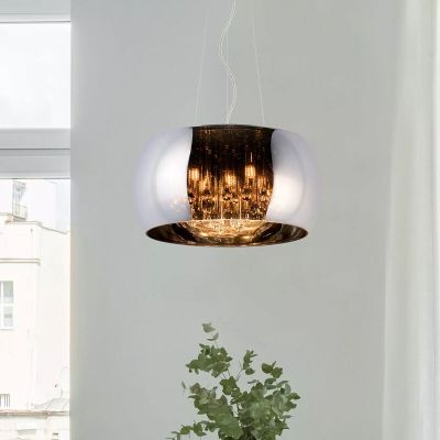 Chromowana lampa wisząca nowoczesna, Pearl
