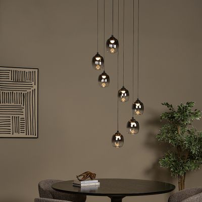 Szara lampa wisząca nowoczesna, Tamino, 7W, 3000K LED